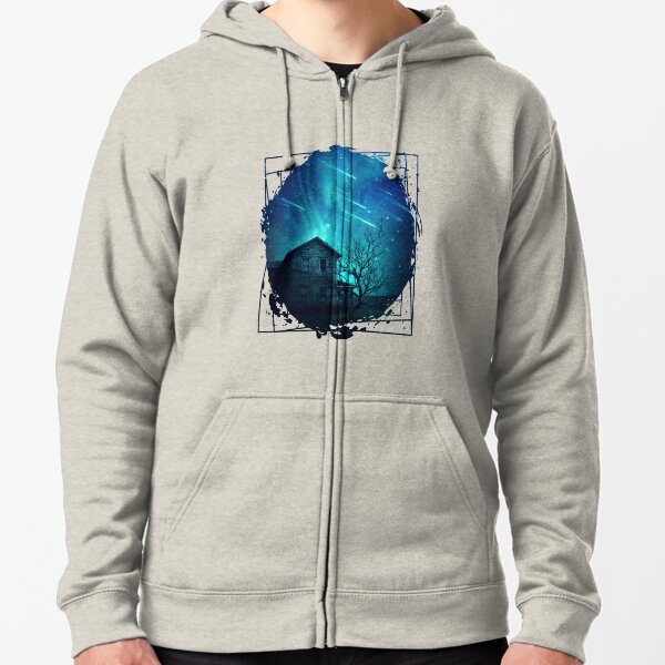No One Home when stars are falling... Zipped Hoodie