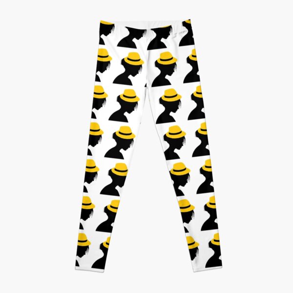 LADY WITH BRIGHT YELLOW HAT Leggings