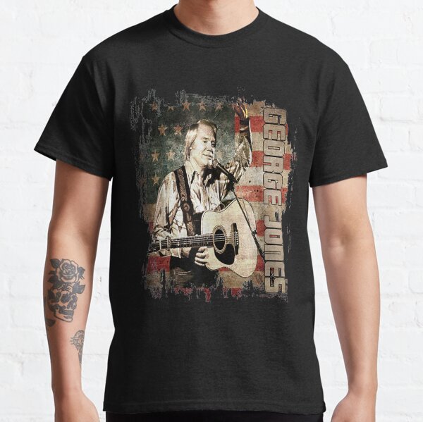 Vintage George Music Jones Country Flag American Classic T-Shirt
