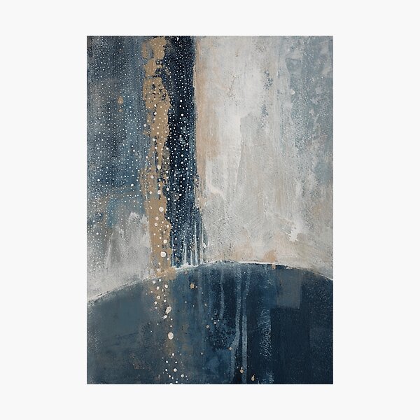 Item preview, Blue beige abstract designed and sold by ElaSzczepaniak.