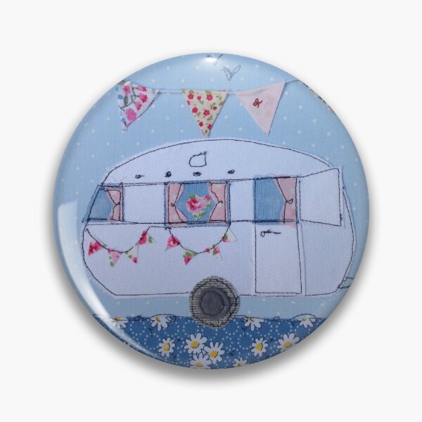 Item preview, Retro White Caravan  designed and sold by Leatextileart.