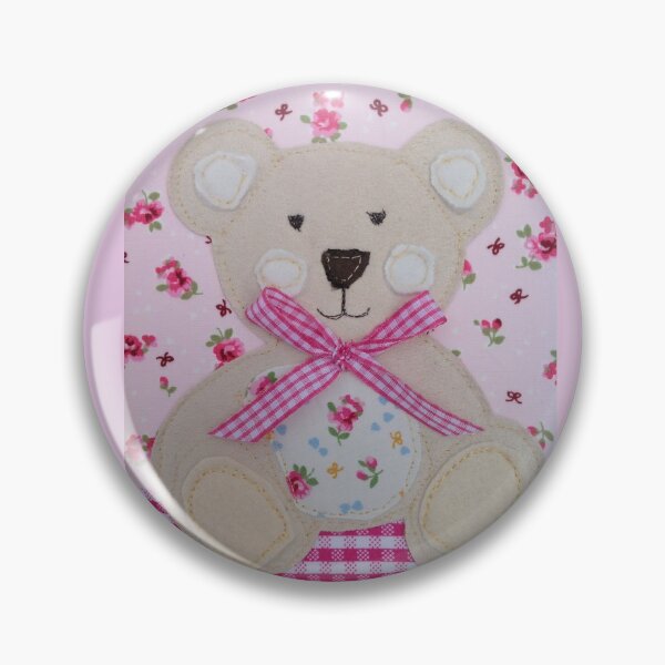 Item preview, Rosie the embroidered bear  designed and sold by Leatextileart.
