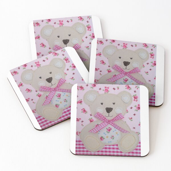 Item preview, Rosie the embroidered bear  designed and sold by Leatextileart.