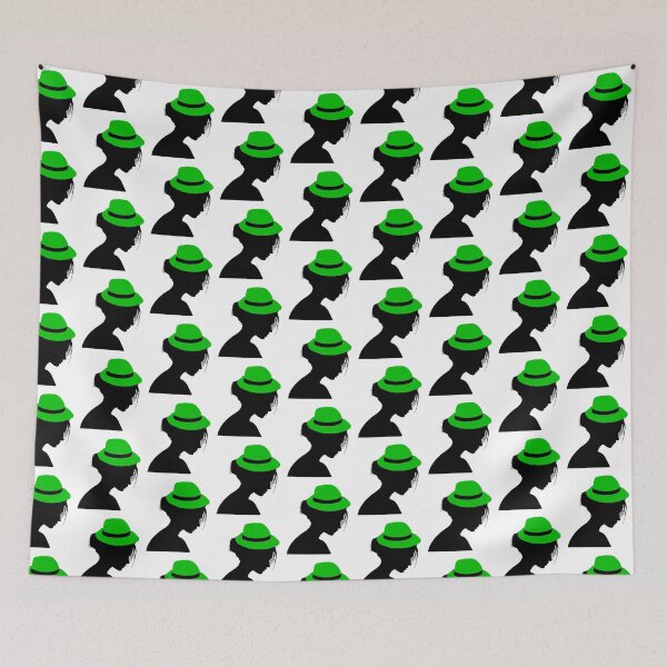 Item preview, LADY WITH GREEN HAT designed and sold by Adri Barnard.