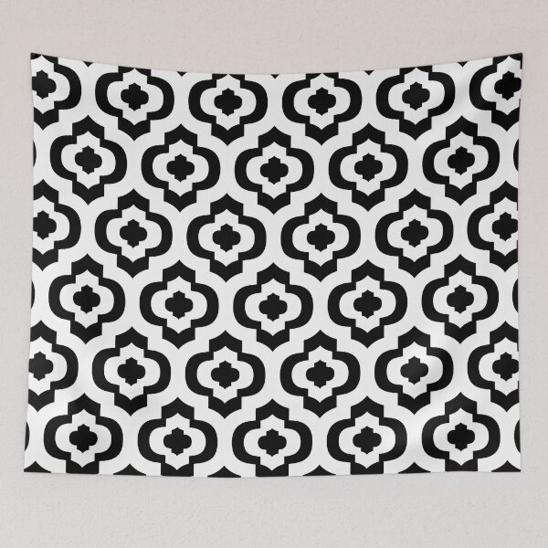 Item preview, Arabic Design with mosaic ornaments black and white designed and sold by Move-Art.