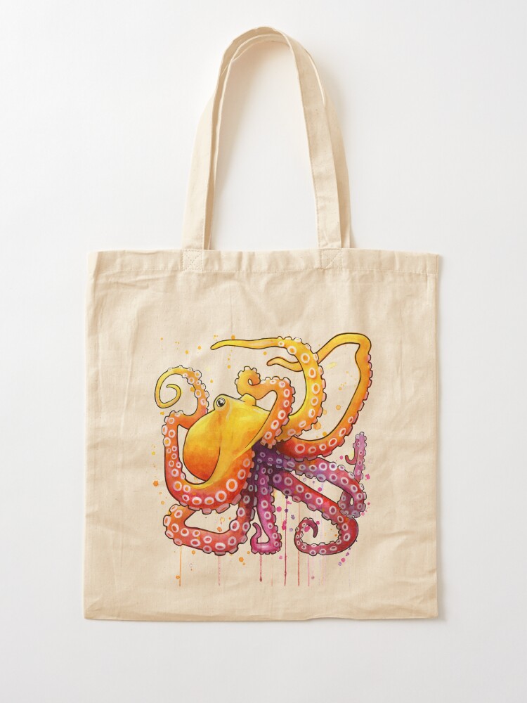 Alternate view of Octopus Sunrise Tote Bag