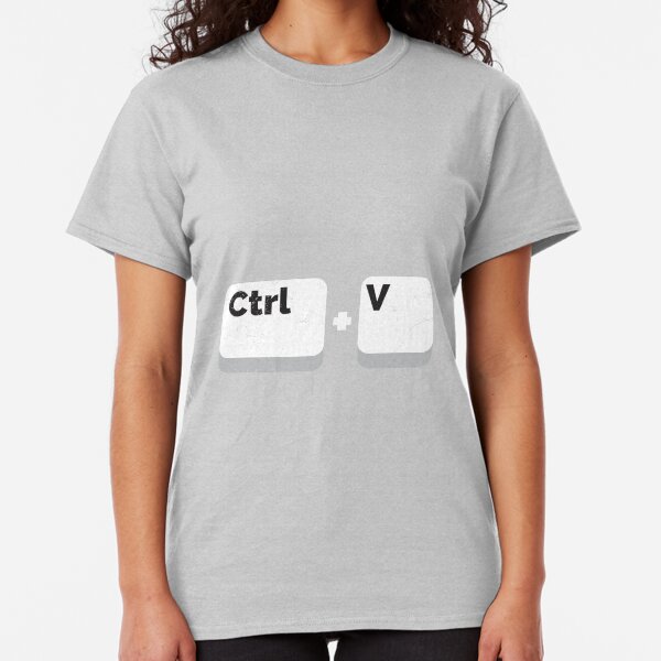idénticos Ctrl C C 2 T-shirts Juego Set Bebé control de V Ctrl V Gemelos