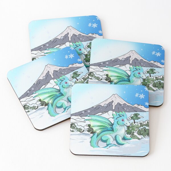 Item preview, baby dragon at Mount Fuji designed and sold by CuisineCat.