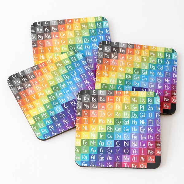 Item preview, Rainbow Gradient Elements of the Periodic Table designed and sold by Hodgepodge Bricolage.