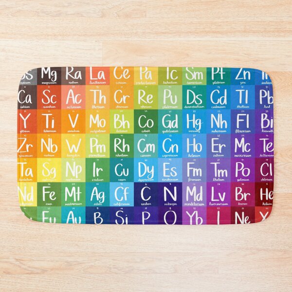 Item preview, Rainbow Gradient Elements of the Periodic Table designed and sold by Hodgepodge Bricolage.