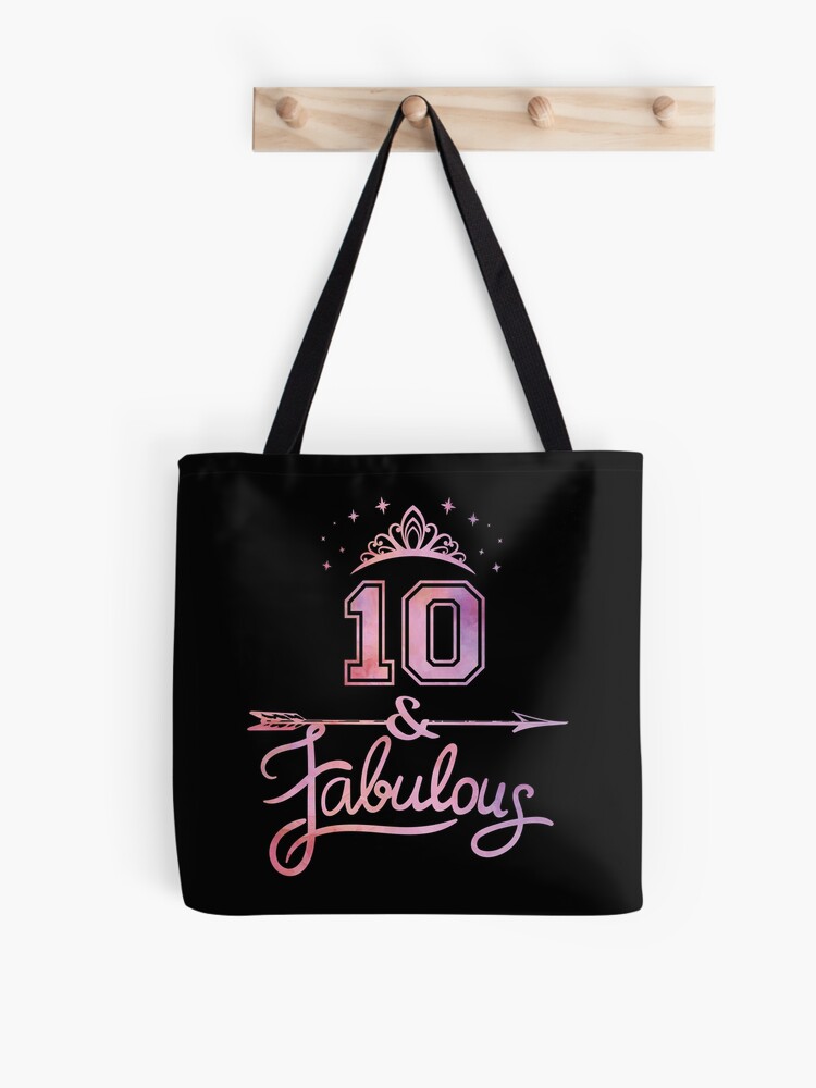 Bolsa de tela cumpleaños niña 10 años