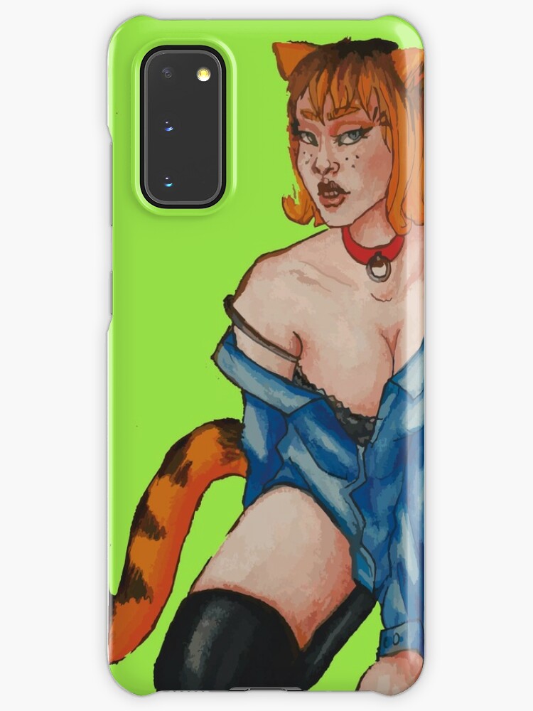 Sexy Garfield Girl Case Skin For Samsung Galaxy By Cut The Mustard Redbubble