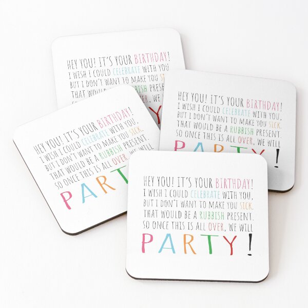 Item preview, "Hey you! It's your birthday!" designed and sold by whatthepuck-.