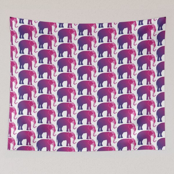Item preview, Boho Purple & Pink Ombre Elephant designed and sold by CarlosAlberto.