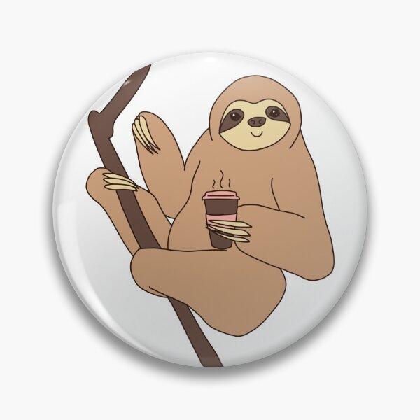 Item preview, Friendly Three Toed Sloth with Coffee designed and sold by CarlosAlberto.