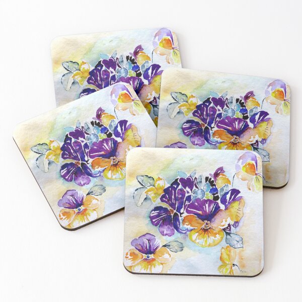 Item preview, Darker than the Darkest pansies designed and sold by Gea Austen.