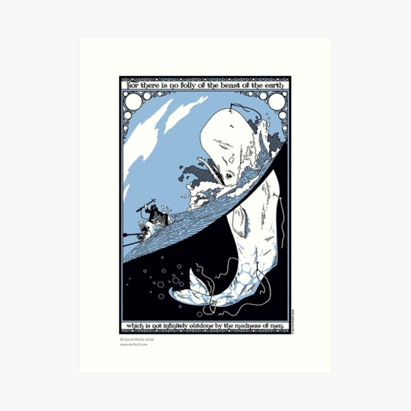 Moby Dick Kunstdruck