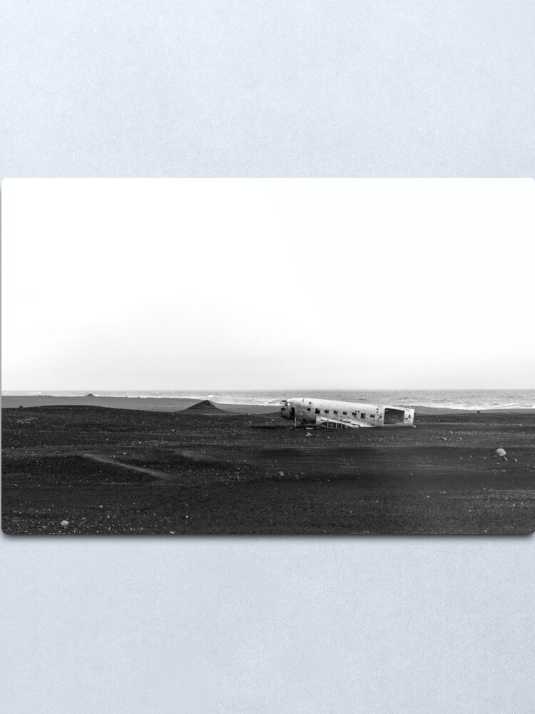 Alternate view of Emergency landing at Sólheimasandur Metal Print