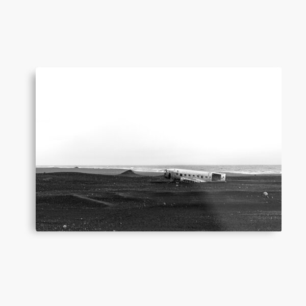 Emergency landing at Sólheimasandur Metal Print