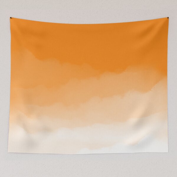 Item preview, Orange Watercolor Ombre (orange/white) designed and sold by Design Minds Boutique.
