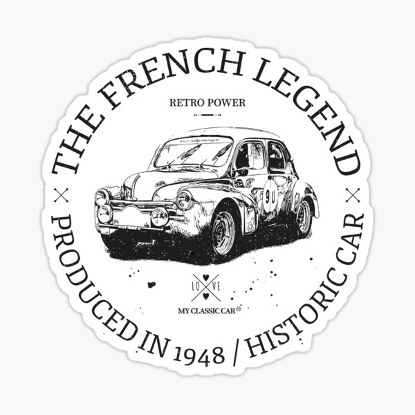 Renault 4CV Sticker