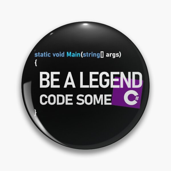 Item preview, C# Programmer be a legend Design Dark designed and sold by DigitalPulsion.