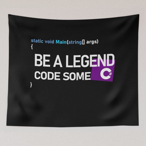 Item preview, C# Programmer be a legend Design Dark designed and sold by DigitalPulsion.