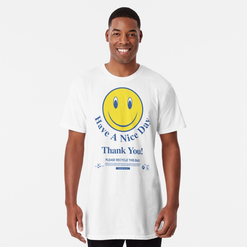 Smiley Beautiful Day Oversized T-Shirt