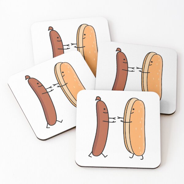 Item preview, Funny sausage and bun couple designed and sold by spontania.