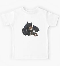 How To Train Your Dragon Manga Design Kids Tee