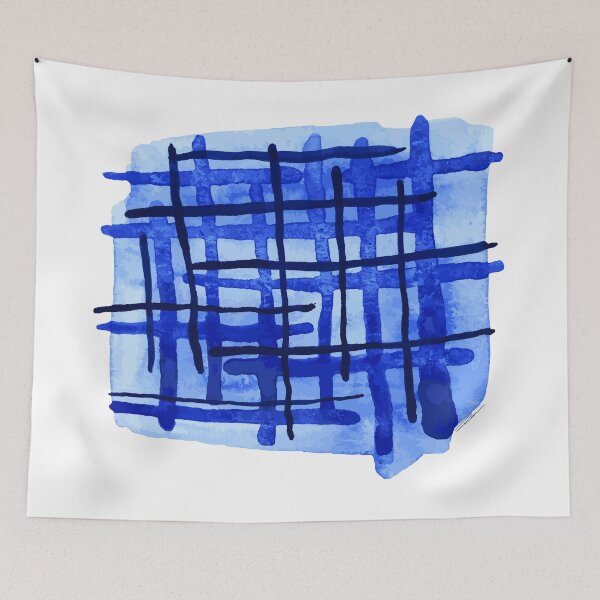 Item preview, Blue Plaid designed and sold by LIMEZINNIASDES.