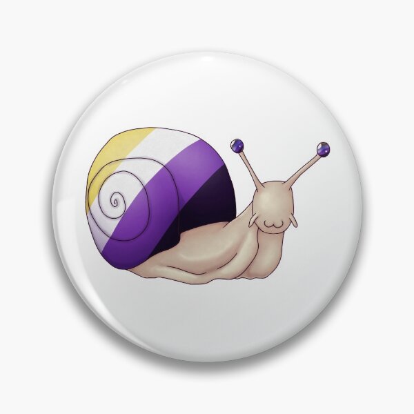 Item preview, Nonbinary Pride Snail designed and sold by PrideSnails.
