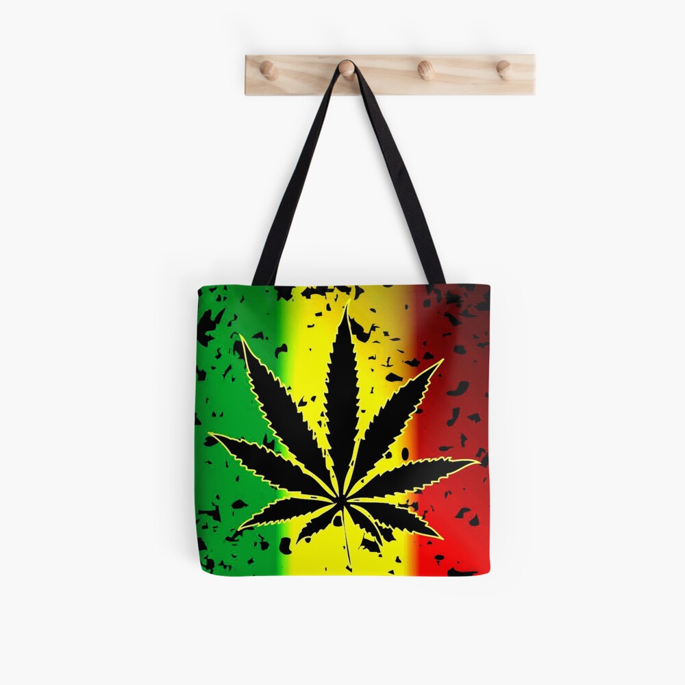 Jamaica Brand Cannabis Ganga Weed Burlap Sack Bag 3’x2’ Art Mancave Game Room 