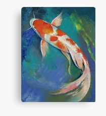Kohaku Butterfly Koi Canvas Print
