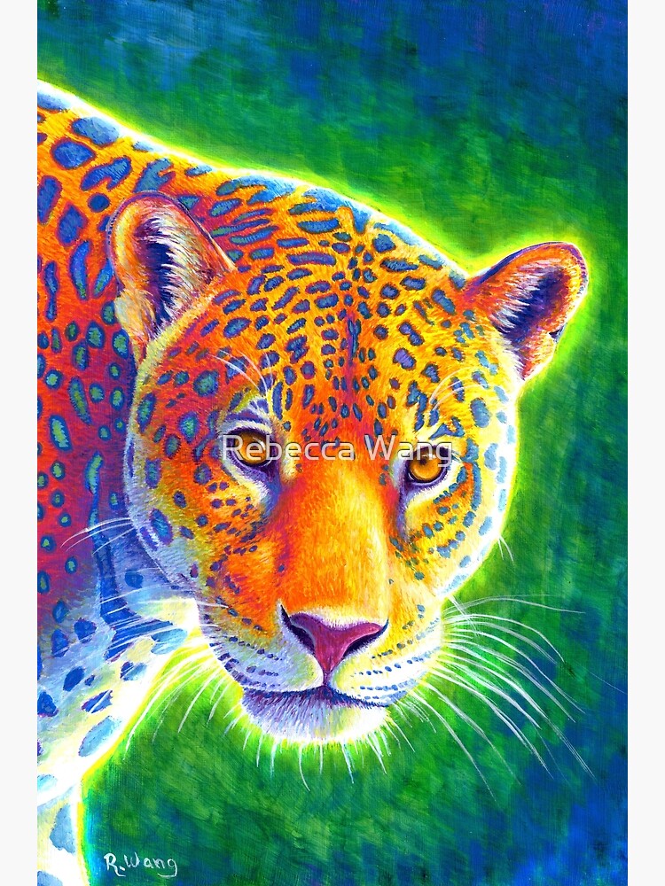 Light in the Rainforest - Psychedelic Rainbow Jaguar by lioncrusher