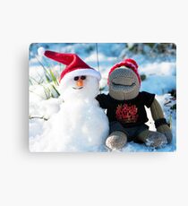 Snowman Canvas Print