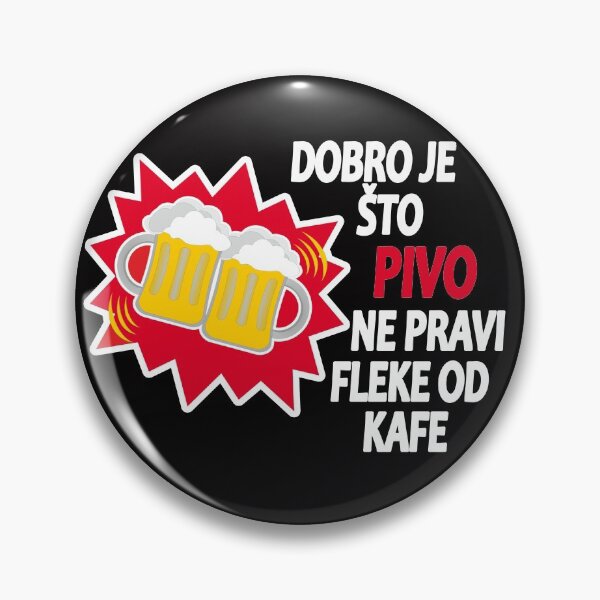 Item preview, Dobro je što PIVO ne pravi fleke od kafe designed and sold by TshirtMore.