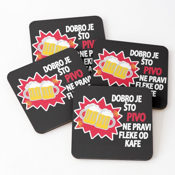 Item preview, Dobro je što PIVO ne pravi fleke od kafe designed and sold by TshirtMore.