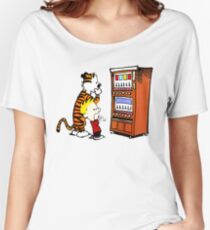 Calvin Hobbes Vending Machine Women's Relaxed Fit T-Shirt