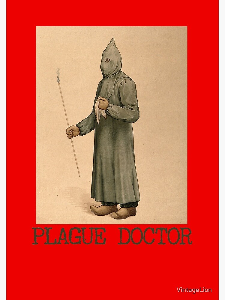 Póster for Sale con la obra «Doctor de la peste bubónica Máscara: peste  negra Enfermedad de la muerte negra» de VintageLion