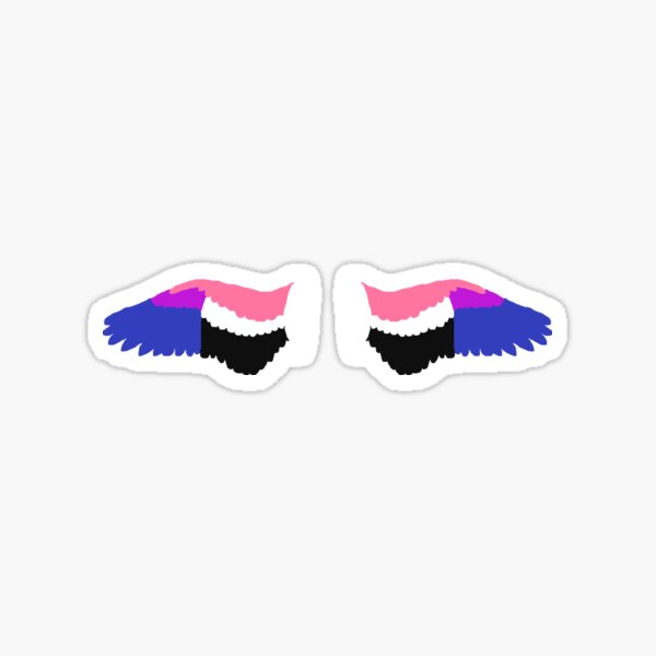 Spread Angel Wings In Genderfluid Pride Flag Colors Sticker For Sale By Caelanpride Redbubble 9440