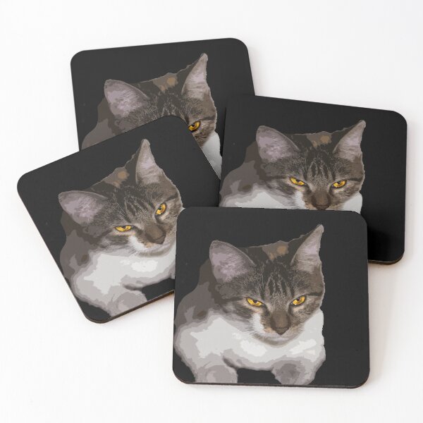 Item preview, cat with strange eyes designed and sold by ricobarinas.