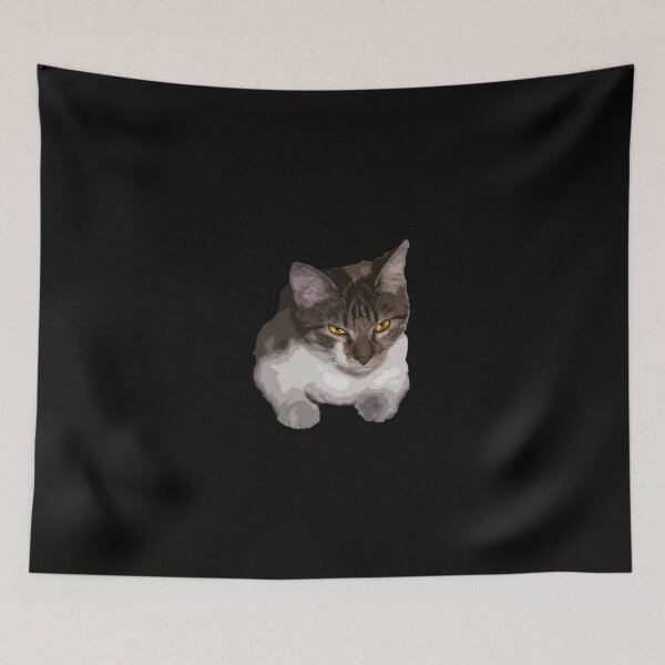 Item preview, cat with strange eyes designed and sold by ricobarinas.