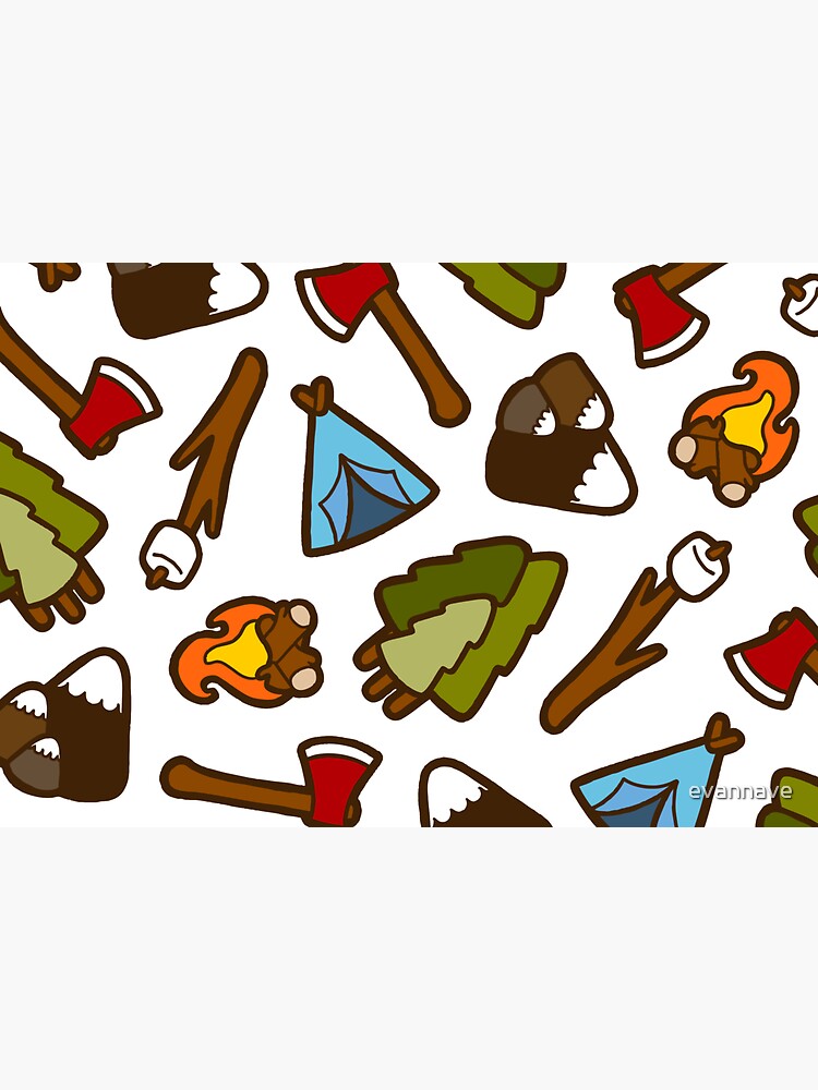 Camping is Cool Pattern by evannave