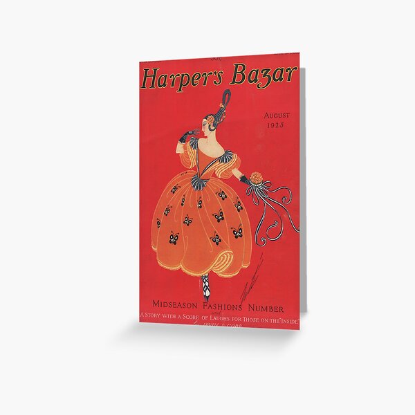 Item preview, Harper's Bazar Erté August 1925 Cover designed and sold by CarlsArt.