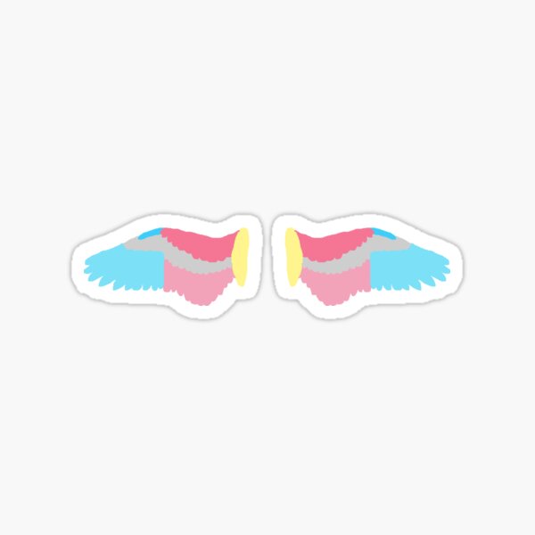 Spread Angel Wings In Genderflux Pride Flag Colors Sticker For Sale By Caelanpride Redbubble 5136