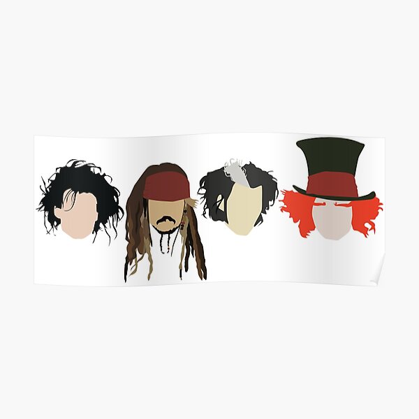 Johnny Depp - Characters Poster