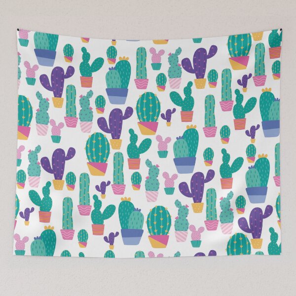 Item preview, Hello Cactus Pattern  designed and sold by Queen City  Craftworks.