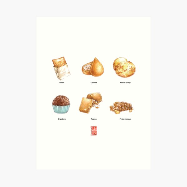 Brazilian Food #1 - Mini Set Art Print