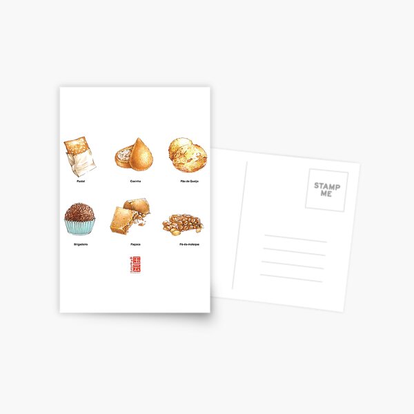 Brazilian Food #1 - Mini Set Postcard
